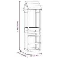 VidaXL Speeltoren 53x46,5x194 cm geïmpregneerd grenenhout - thumbnail