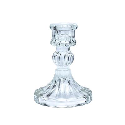 Glazen Kaarshouder voor Dinerkaars - 10 x 8 cm Glazen Kaarshouder voor Dinerkaars - 10 x 8 cm