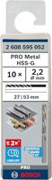 Bosch Accessoires Metaalboren HSS-G, Standard 2,2 x 27 x 53 mm 10st - 2608595052 - thumbnail