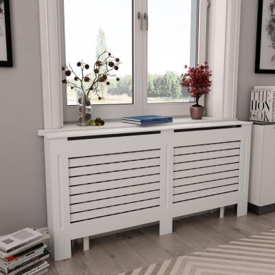 Radiatorombouwen 2 st 172x19x81,5 cm MDF wit