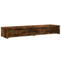 VidaXL Monitorstandaard met lades 100x27x15 cm hout gerookt eikenkleur - thumbnail