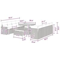Tuinbankenset 11 pcs Zwart poly rattan - thumbnail