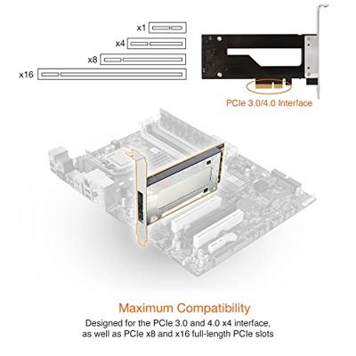 Icy Dock MB840M2P-B interfacekaart/-adapter Intern M.2