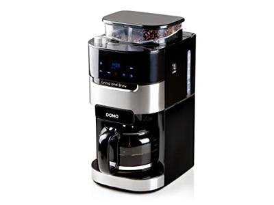 DOMO Grind & Brew DO721K Koffievolautomaat Zwart, RVS