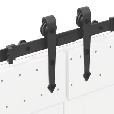 Doos met onderdelen voor schuifdeur 305 cm staal zwart