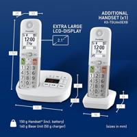 Panasonic KX-TGU432EXW Huistelefoon Wit - thumbnail