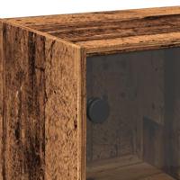 Dressoir 102x37x75,5 cm bewerkt hout oud houtkleurig - thumbnail