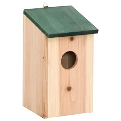 VidaXL Vogelhuisjes 10 st 12x12x22 cm massief vurenhout