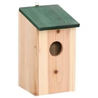 VidaXL Vogelhuisjes 10 st 12x12x22 cm massief vurenhout - thumbnail
