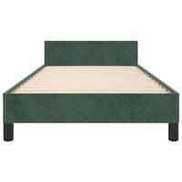 Bedframe zonder matras 90x200 cm fluweel donkergroen - thumbnail