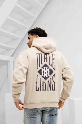 Malelions Gothic Tile Hoodie Heren Beige - Maat XL - Kleur: Beige | Soccerfanshop