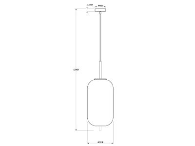 Globo Gouden hanglampBlacky I enkel Ø 22cm - 15345H2MM
