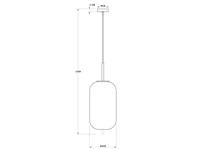 Globo Gouden hanglampBlacky I enkel Ø 22cm - 15345H2MM - thumbnail