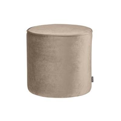 WOOOD Poef 'Sara' Hoog, Velvet, kleur Khaki WOOOD Poef 'Sara' Hoog, Velvet, kleur Khaki