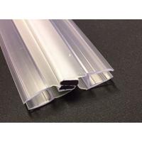 Riko universele magneetstrip deur 6 mm transparant lengte 197 cm - thumbnail