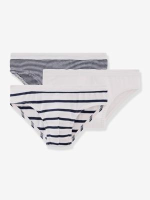 Set van 3 PETIT BATEAU slipjes wit