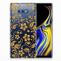 Samsung Galaxy Note 9 | TPU Case | Gouden Bloemen - thumbnail