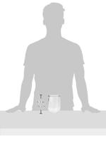 WECK 745 Tulpenvormig glas 6-delige doos 1 L zonder ringen en klemmen - thumbnail