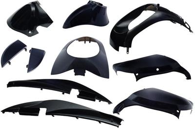 Edge Plaatset 10-delig voor sym mio - zwart metallic Edge Plaatset 10-delig voor sym mio - zwart metallic