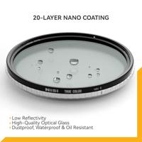 NiSi TC ND-VARIO variabel grijsfilter 1-5stops 67mm - thumbnail