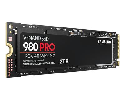 Samsung mz-v8p2t0bw 980 pro ssd, 2000 gb, m.2 nvme, pcie 4.0, 7000/ 5100 mb/s, 100.000 iops