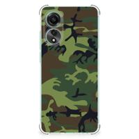 OPPO A78 4G Doorzichtige Silicone Hoesje Army Dark - thumbnail