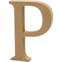 Creativ Company Letter, p, h: 8 cm, dikte 1,5 cm, 1 stuk - thumbnail