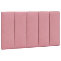 Bedframe zonder matras "Hanko" fluweel roze 80x200 cm - thumbnail