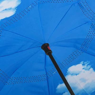 VidaXL Paraplu c-handgreep 108 cm zwart