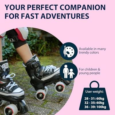 Hudora rolschaatsen verstelbaar, mt 36-39