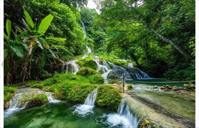 Tuindoek watervalletjes 210x140cm Customize-it - Customize it