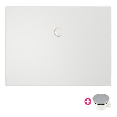 Xenz Flat Zero douchevloer - 120x100x4 - Acryl - wit 6513-01