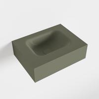 MONDIAZ LEX Army vrijhangende solid surface wastafel 40cm. Positie wasbak midden - thumbnail