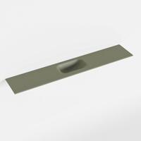 MONDIAZ EDEN Army solid surface inleg wastafel voor toiletmeubel 120cm. Positie wasbak midden - thumbnail