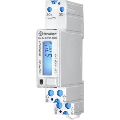 Finder 7M.24.8.230.0001 7M.24.8.230.0001 Bidirectionele kWH-meter (DIN-rail) Digitaal Conform MID: Nee 1 stuk(s)
