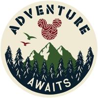 Komar Into Adventure; Komar Dots Behangcirkel Disney - Mickey Mouse - Adventure - DD1-033 - thumbnail