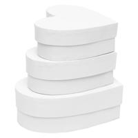 Colorations - papier-mache dozen hartvorm, 3st. - thumbnail