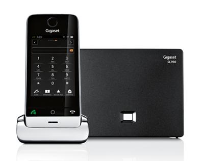 Gigaset SL910 telefoon - draadloze telefoon/handset - met kleurendisplay/design telefoon/draadloze telefoon - handsfree bellen - zwart