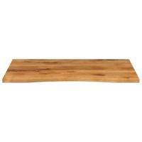 Bureaublad met ronding 110x80x2,5 cm massief ruw mangohout - thumbnail