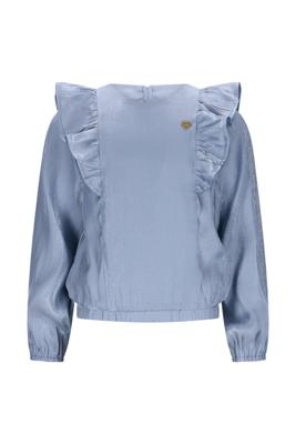 Le Chic winter blouse meisjes - blauw - Every - ruffle