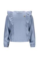 Le Chic winter blouse meisjes - blauw - Every - ruffle - thumbnail