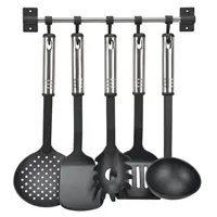 HI 6-delige keukengereiset zwart en zilver - thumbnail