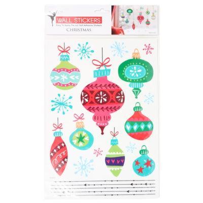 Muurstickers Kerst kerstbal 42 x 25 cm | 48 stuks