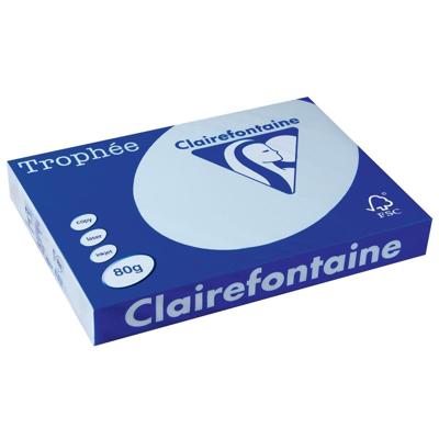 Clairefontaine Trophée Pastel, gekleurd papier, A3, 80 g, 500 vel, azuurblauw