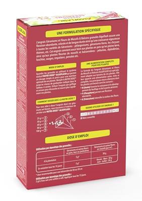 Geraniummeststoffen, bloemen van bedden en balkons - Algoflash Naturasol - 1 kg