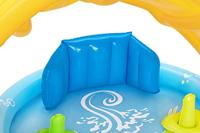 Bestway Opblaasbaar Kinderzwembad Leren met Afneembaar Dak 115x89x76 cm +6 Maanden Tuin 52568 - thumbnail