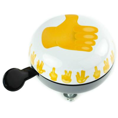 Widek ding dong bel groot duim emoticons op kaart