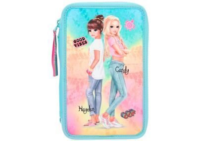 Top Model etui Nice meisjes 20,5 x 13 x 7,5 cm polyester blauw Top Model etui Nice meisjes 20,5 x 13 x 7,5 cm polyester blauw