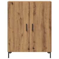Dressoir 69,5x34x90 cm bewerkt hout artisanaal eikenkleur - thumbnail