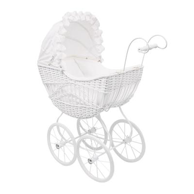 Vintage Rieten Poppenwagen Evelin Vintage Rieten Poppenwagen Evelin